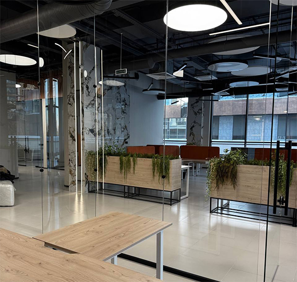 Светильники КЕОСВЕТ в современном офисе