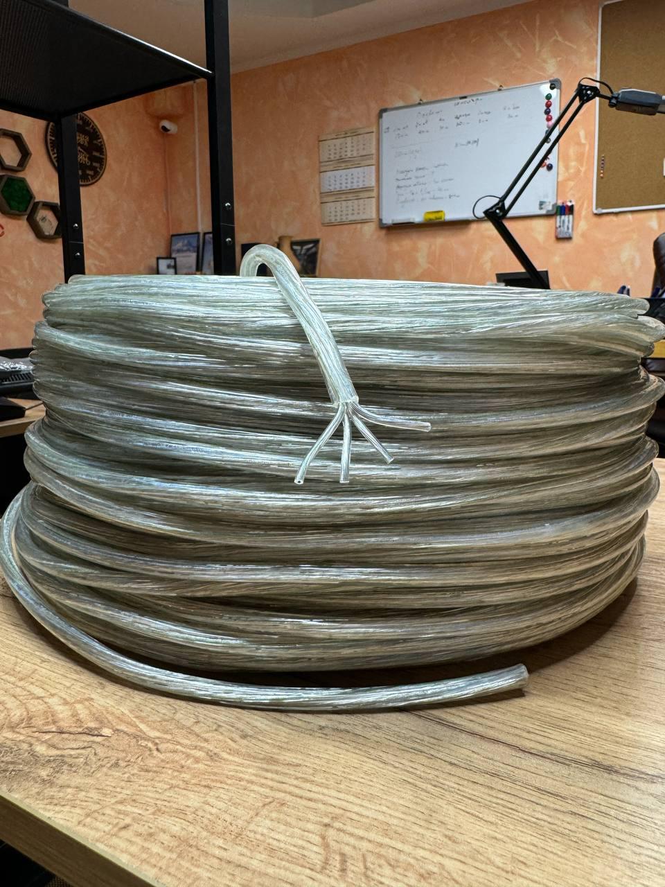 Провод ПВХ 4х0.5 круглый декоративный прозрачный