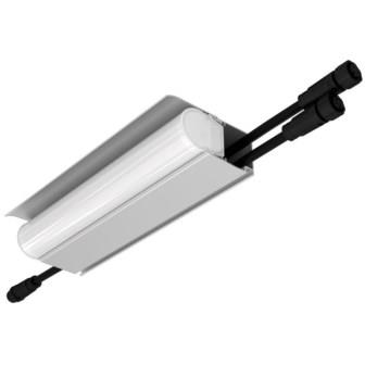 KEO PL-ARH-Линия М 1 пикс. RGBW DMX 4 200мм (Профиль, козырек, транзитное штепсельное подключение) 48V DC