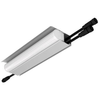 KEO PL-ARH-Линия М 2 пикс. RGBW DMX 5 250мм (Профиль, козырек, транзитное штепсельное подключение) 24V DC