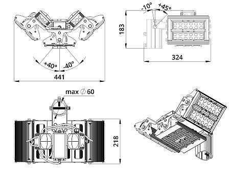 КЕО Прожектор KS-K-30-K15