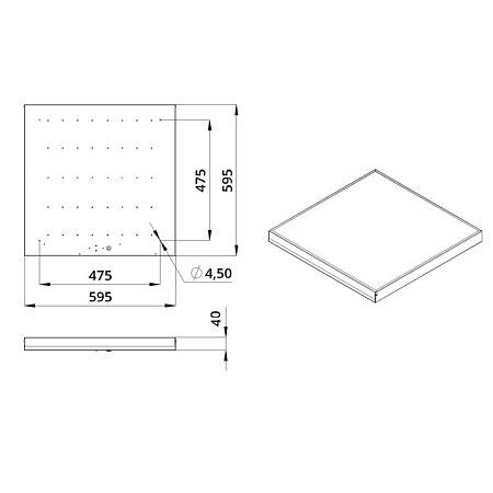 KEO PL-Армстронг V 30 595?595?40мм