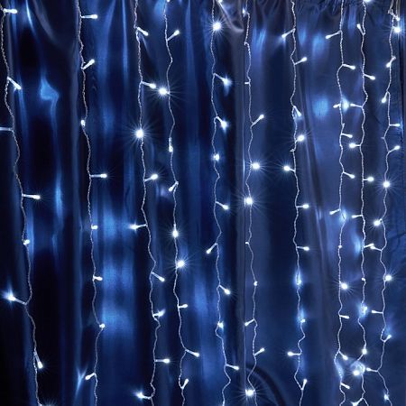 Светодиодная гирлянда CL21 занавес, статичная, 3*2м + 3м 230V