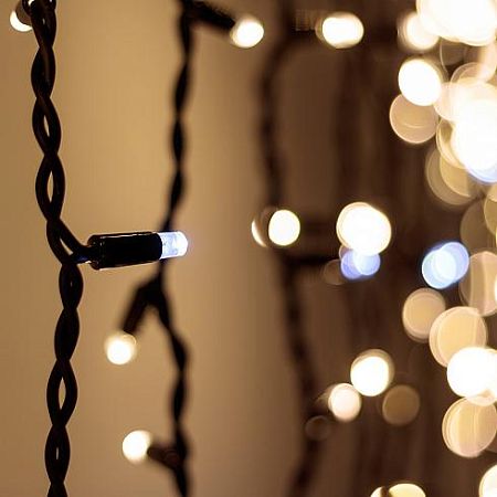 Светодиодная гирлянда ARD-CURTAIN-PRO-2000x3000-BLACK-760LED-FLASH WARM/WHITE