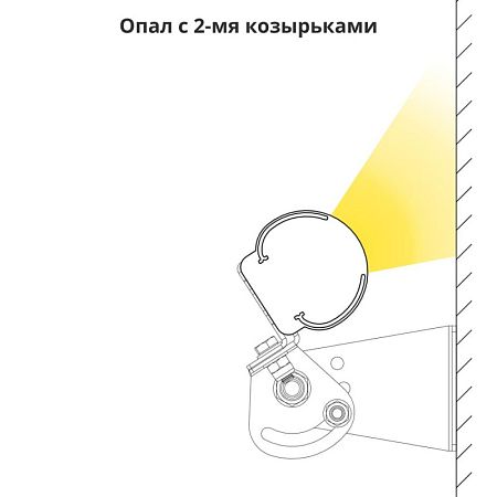 KEO PL Козырек 2 шт. 395мм (KEO PL-ARH-Линия)