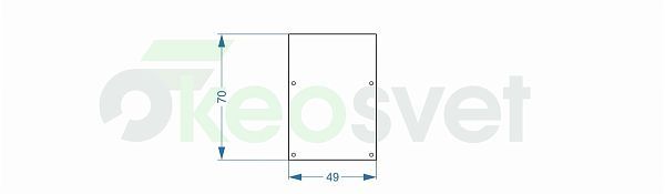 Заглушка для AL-4970 Металл