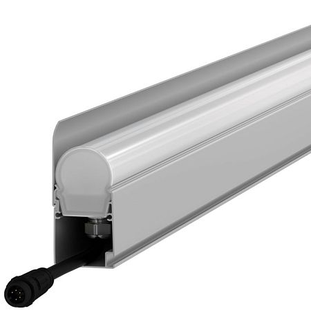 KEO PL-ARH-Линия М 1 пикс. RGBW DMX 10 600мм (Профиль, козырек, транзитное штепсельное подключение) 48V DC
