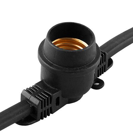 Гирлянда CL25-100 Белт-лайт 230V черный IP65 100м