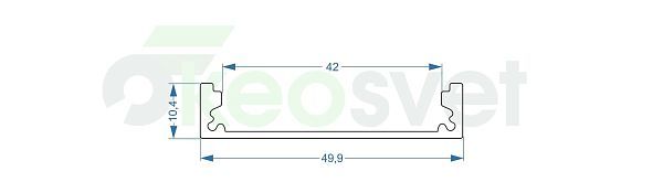 Профиль алюминиевый AL-1050