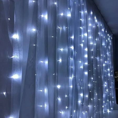Светодиодная гирлянда CL19 занавес 21,5м + 3м 230V с эффектом стробов