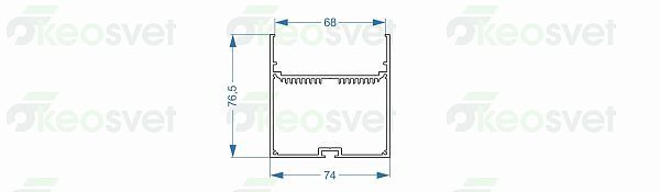 Профиль алюминиевый AL-7477