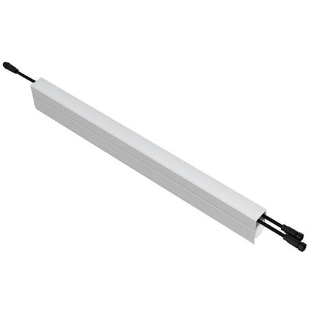 KEO PL-ARH-Линия М 1 пикс. RGBW DMX 10 600мм (Профиль, козырек, транзитное штепсельное подключение) 48V DC