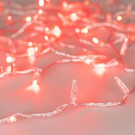 Светодиодная гирлянда ARD-STRING-CLASSIC-1000-CLEAR-100LED-PULSE Red