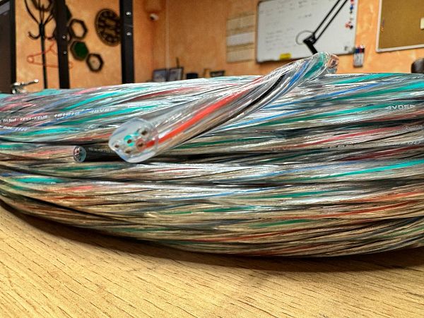 Провод ПВХ 5х0.5 круглый декоративный прозрачный