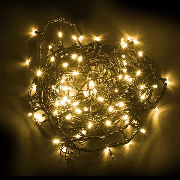 Светодиодная гирлянда CL08 линейная 60м + 3м 230V желтый / синий