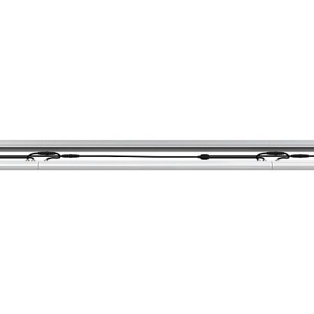 KEO PL-ARH-Линия М 1 пикс. RGBW DMX 10 600мм (Профиль, козырек, транзитное штепсельное подключение) 48V DC