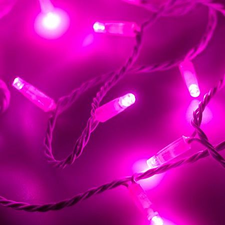 Светодиодная гирлянда ARD-STRING-CLASSIC-10000-WHITE-100LED-FLASH PINK