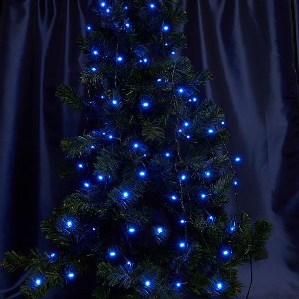 Светодиодная гирлянда CL08 линейная 60м + 3м 230V желтый / синий