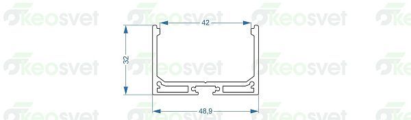 Профиль алюминиевый AL-5032