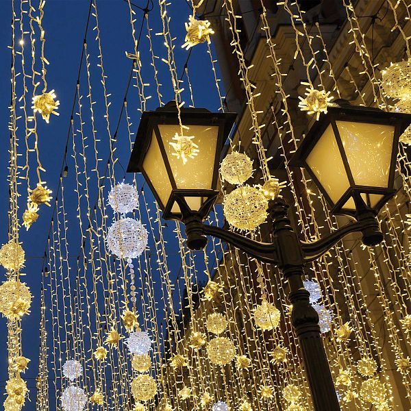 Светодиодная гирлянда CL08 линейная 60м + 3м 230V 2700K / 5000К