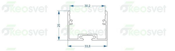 Профиль алюминиевый AL-2534