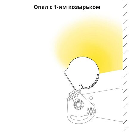KEO PL Козырек 1 шт. 472мм (KEO PL-ARH-Линия)