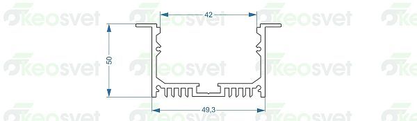 Профиль алюминиевый AL-6332