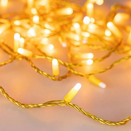 Светодиодная гирлянда ARD-STRING-CLASSIC-10000-YELLOW-100LED-MILK-FLASH Yellow