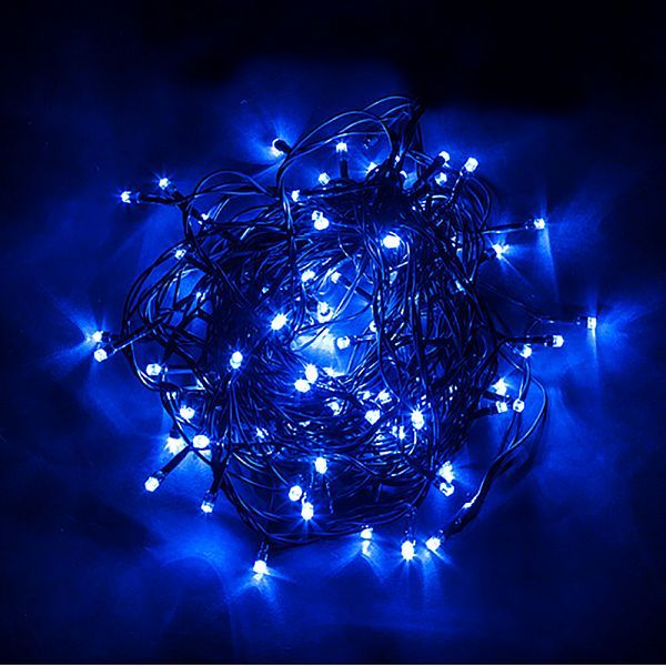 Светодиодная гирлянда CL08 линейная 60м + 3м 230V желтый / синий