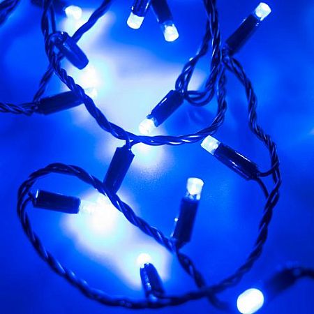 Светодиодная гирлянда ARD-STRING-CLASSIC-10000-BLACK-100LED-FLASH BLUE