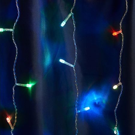 Светодиодная гирлянда CL18 занавес 1,5*1,5м + 3м 230V мультиколор плавная смена цветов
