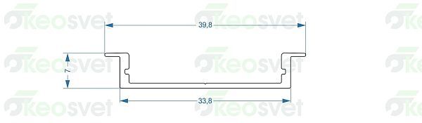 Профиль алюминиевый AL-4007