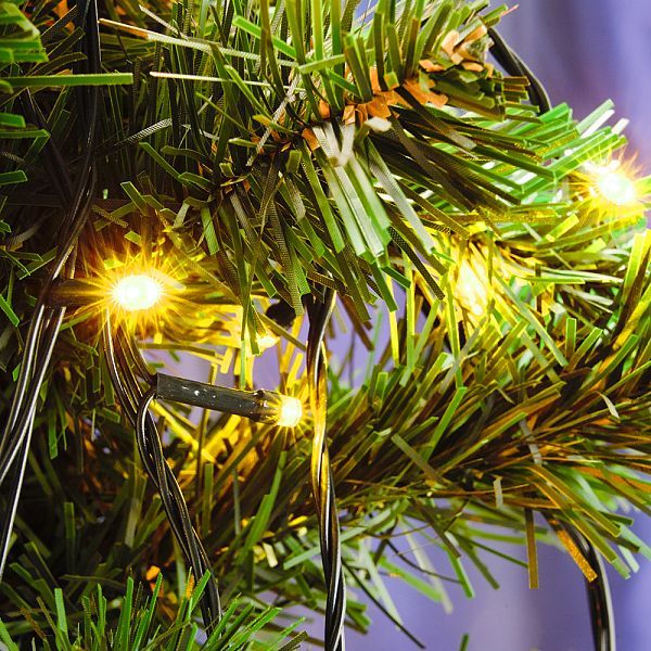 Светодиодная гирлянда CL08 линейная 60м + 3м 230V желтый / синий