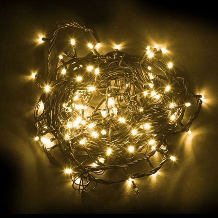 Светодиодная гирлянда CL08 линейная 60м + 3м 230V желтый / синий